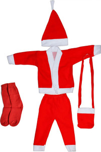 Fany Santa Claus Kids Costume Wear