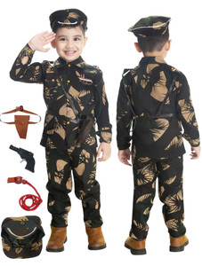 S Fazluka Army Kids Costume Wear