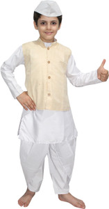 KAKU FANCY DRESSES Lal Bahadur Shastri Costume, Freedom Fighter Dress For 3-4 Years Kids Costume Wear