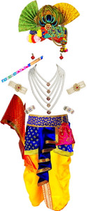 BLU VAPOUR Krishna Dress for Kids Kids Costume Wear
