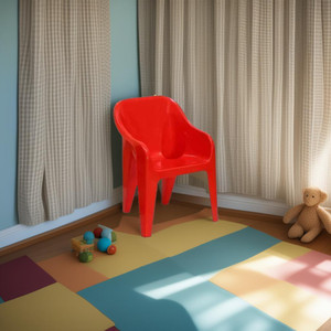 Nilkamal Eeezygo Baby Chair Modern & Comfortable with Arm & Backrest for Study, Dining Plastic Chair