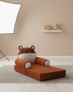 BLENZZA DECO Baby Fold able Sofa Cum Bed 0 to 2 Years Fabric Sofa