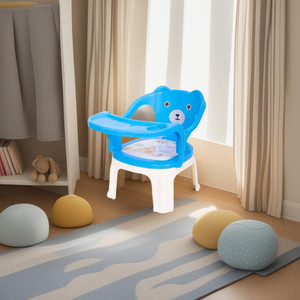 Vicky Baby Chair,with Tray for Kids/Feeding Chair,upto 20Kgs,1-3 years(Blue) Plastic Chair