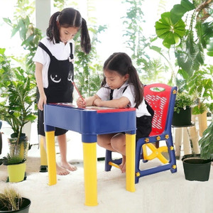 RISEM INTERNATIONAL Kids Writing Desk & Chair Set RED COLOR Plastic Study Table