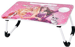 MY LITTLE TOWN Kids Study Folding Table & Portable Laptop Table ( Barbie) Engineered Wood Study Table
