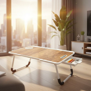 Kiara Quality First Portable & Foldable Study Table for Kids | Work from Home Table | Sturdy Design Solid Wood Study Table