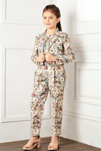 Colabo Fashion Baby Girls Party(Festive) Jacket Top, Trouser