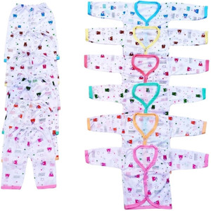 SHINING4 Baby Boys & Baby Girls Party(Festive) T-shirt Pyjama