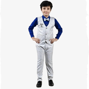 Paryushnam Boys Party(Festive) Waistcoat Shirt, Pant