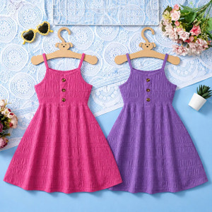 TOUCHMEKNOT Indi Girls Midi/Knee Length Casual Dress