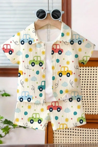StileVerona Boys Casual Shirt Shorts
