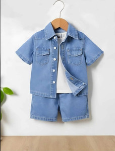 ELPIXIE FASHION Baby Boys & Baby Girls Party(Festive) Shirt Shorts