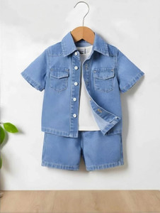 ELPIXIE FASHION Baby Boys & Baby Girls Party(Festive) Shirt Shorts
