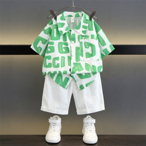 THE VIBES BOOK Baby Boys Casual Shirt Shorts