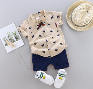 WinsWorld Baby Boys & Baby Girls Party(Festive) Shirt Shorts