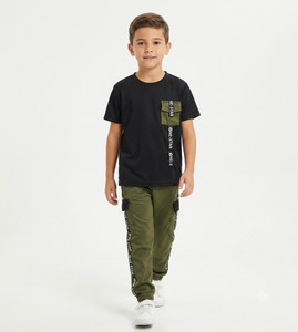 Kenvi Textile Boys Casual T-shirt Pant