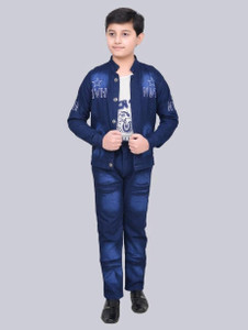 KIDCHAMP Boys Party(Festive) Jacket Jeans, T-shirt