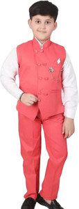 Paryushnam Boys Party(Festive) Shirt Pant, Waistcoat