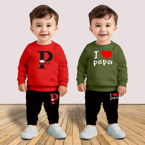 MGRS Baby Boys & Baby Girls Casual T-shirt Track Pants