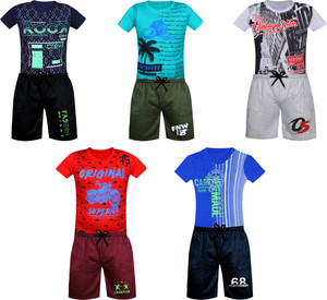 Fashionate World Boys Casual T-shirt Shorts