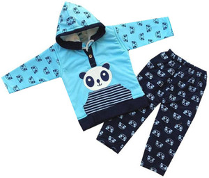 SHINING4 Baby Boys & Baby Girls Party(Festive) T-shirt Pyjama