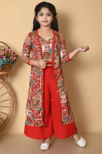 SPAMitude Girls Party(Festive) Top Pant, Jacket