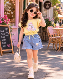 MHABIBA Girls Party(Festive) Top Shorts