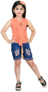 Jbegam Girls Party(Festive) Top Shorts