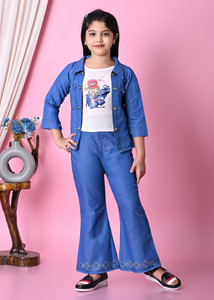 Amn fashion Girls Party(Festive) Top Jeans