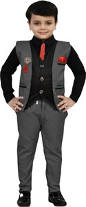 Avarniyam Boys Party(Festive) Dress Jacket, Shirt, Pant
