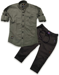 BRUCEWANE Boys Casual Trouser Shirt