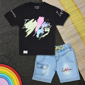 Worton Fashion Boys Casual T-shirt Shorts
