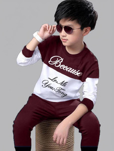 FastColors Boys Casual T-shirt Track Pants