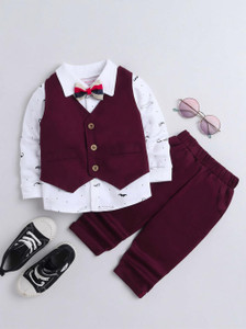 OneFeel Baby Boys Party(Festive) Waistcoat Pant