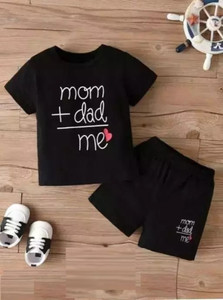 Iffat collection Baby Boys & Baby Girls Casual T-shirt Shorts