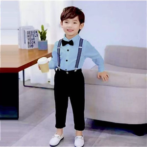 purplesky Boys Party(Festive) Shirt Suspenders, Bow Tie, Pant