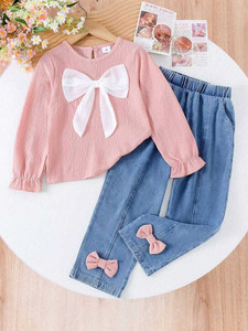 MANJURALA Girls Casual Top Jeans