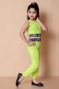 बरकत डिज़ाइनिंग प्लैनेट लड़कियाँ कैज़ुअल टॉप पैंट