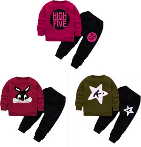 DRUZZEE Boys & Girls Casual T-shirt Pant