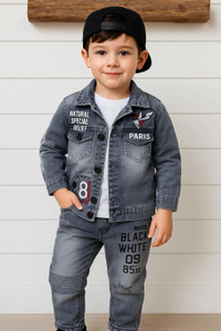 Shirazi Kids Boys Casual Jacket Jeans