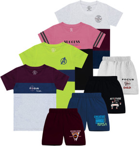 MIST N FOGG Boys Casual T-shirt Shorts