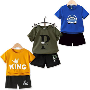 MGRS Baby Boys & Baby Girls Casual T-shirt Shorts