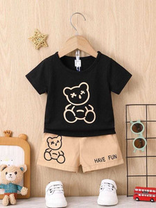 Insha Baby Boys & Baby Girls Casual T-shirt Shorts