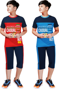 टार्सियर लड़के कैज़ुअल टी-शर्ट शॉर्ट्स