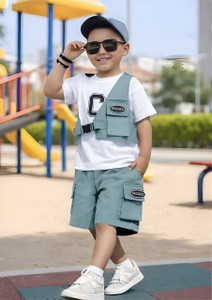 RAMESHT Boys Casual T-shirt Shorts