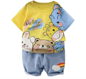 INDHRANI Baby Boys Casual T-shirt Shorts