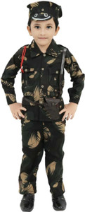 S Fazluka KIDS ARMY DRESS Kids Costume Wear