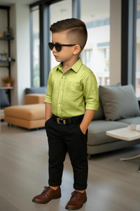 Nelkar Boys Casual Shirt Track Pants