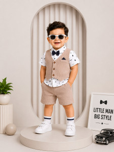 Mom's Love Baby Boys Party(Festive) Shirt Shorts