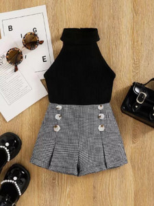 रमियाज़ छोटी बच्चियाँ party(festive) टी-शर्ट शॉर्ट्स